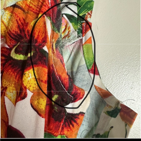 Hearts & Roses Princess Lilly Floral Rose Orange Green PinupRetro Swing Dress 12 - Picture 15 of 16